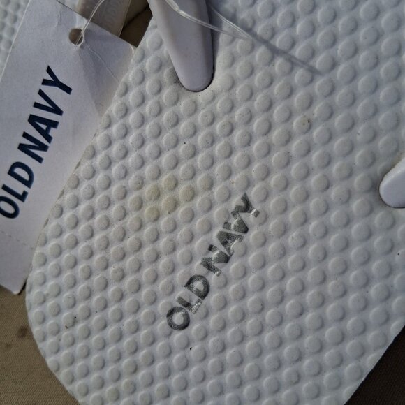 3 Pair Old Navy Flip Flops Sandals Brown & White Women's Size 9 NWT Blue Used - Picture 4 of 4